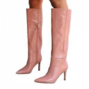 NEW BILLINI women's brandy boots in muck croc